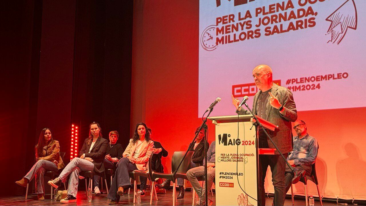 Unai Sordo, secretario general de CCOO, en Castellón.