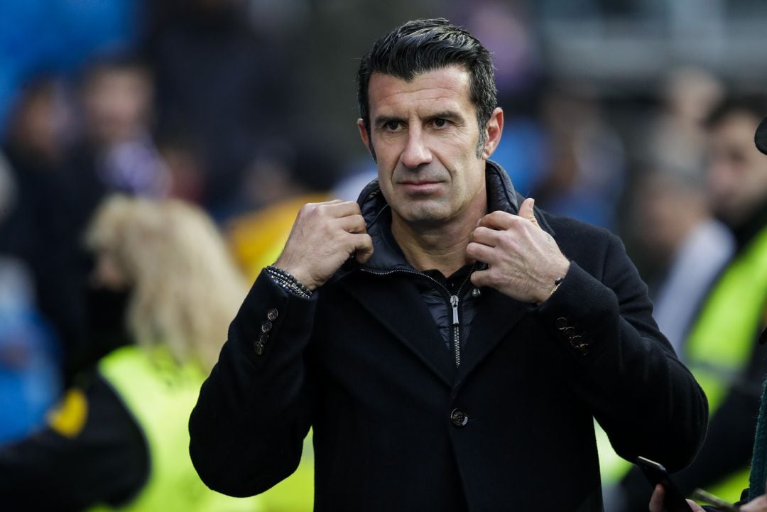 Luis Figo, exjugador del Sporting Lisboa, Barcelona, Real Madrid e Inter Milán.