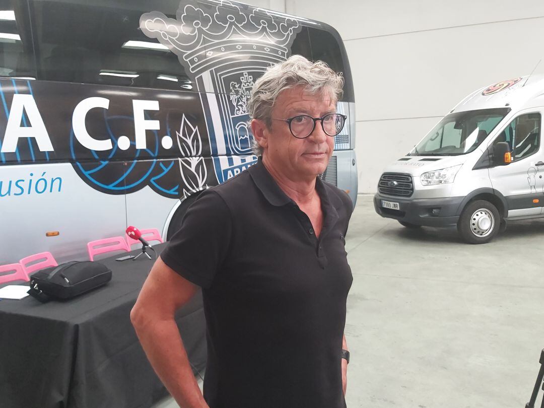 Jordi Fabregat, en su presentación como nuevo técnico