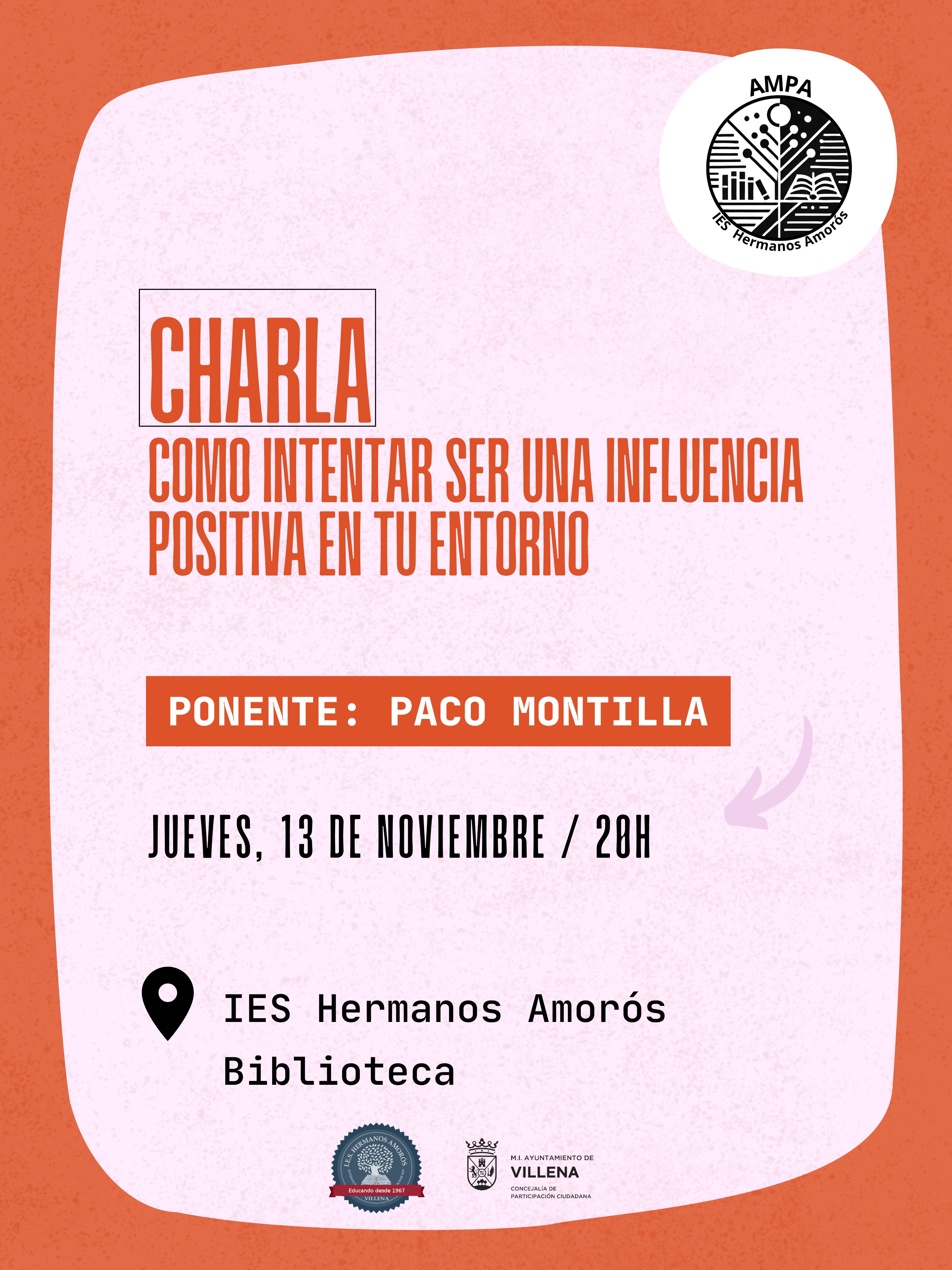 Cartel de la charla