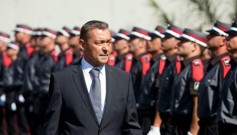 Paulino Rivero en la presentación de la Policía Canaria