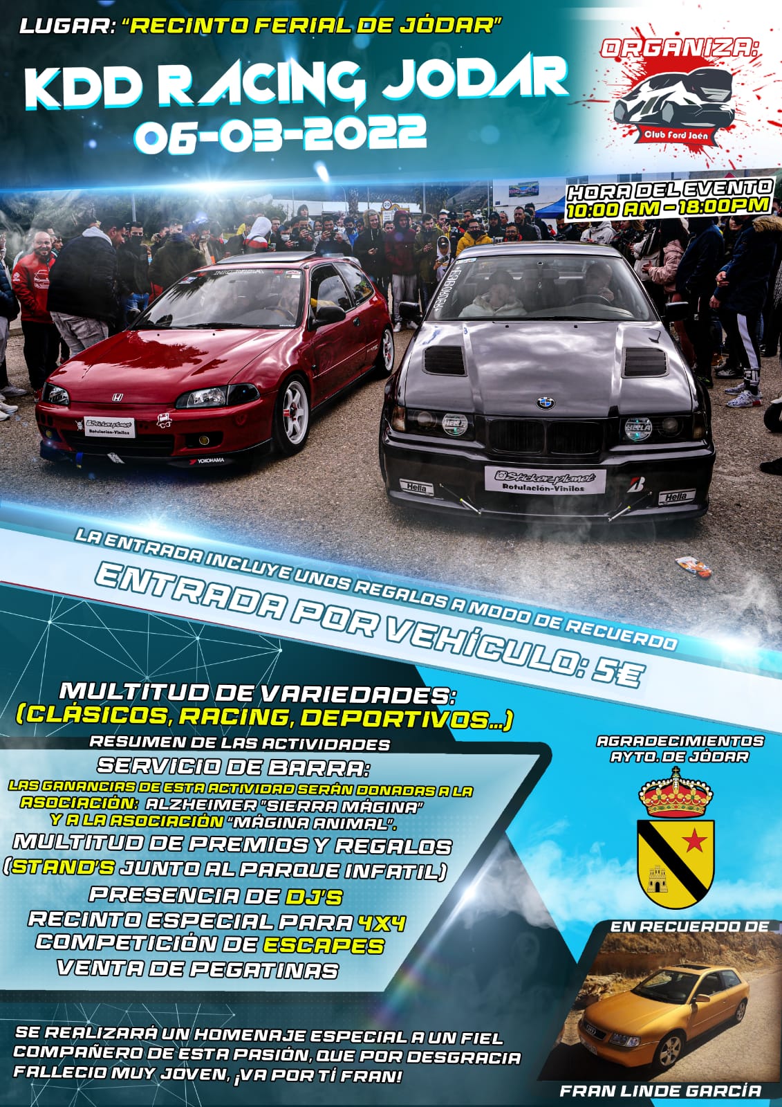 Cartel de la KDD RACING JÓDAR