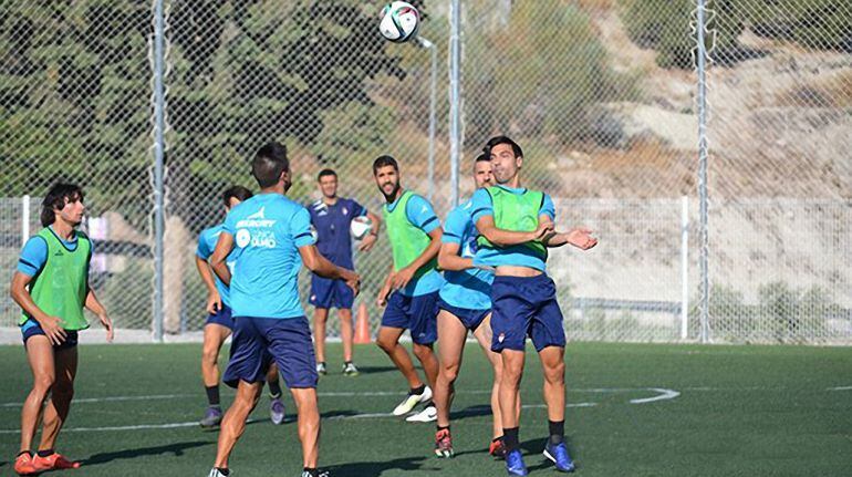 Imagen de un entrenamiento del Real Jaén C.F.