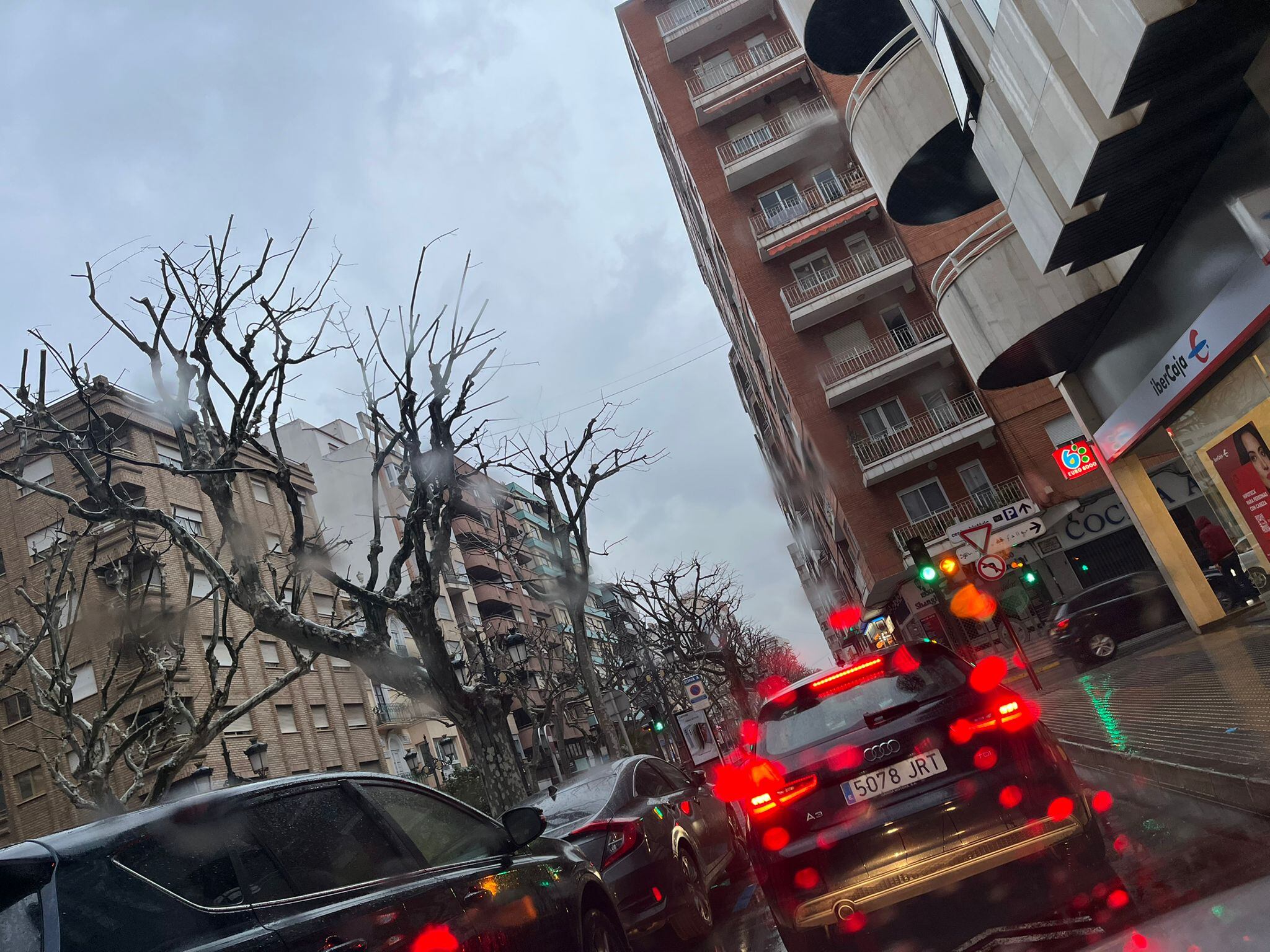 Lluvia en la ciudad de Gandia