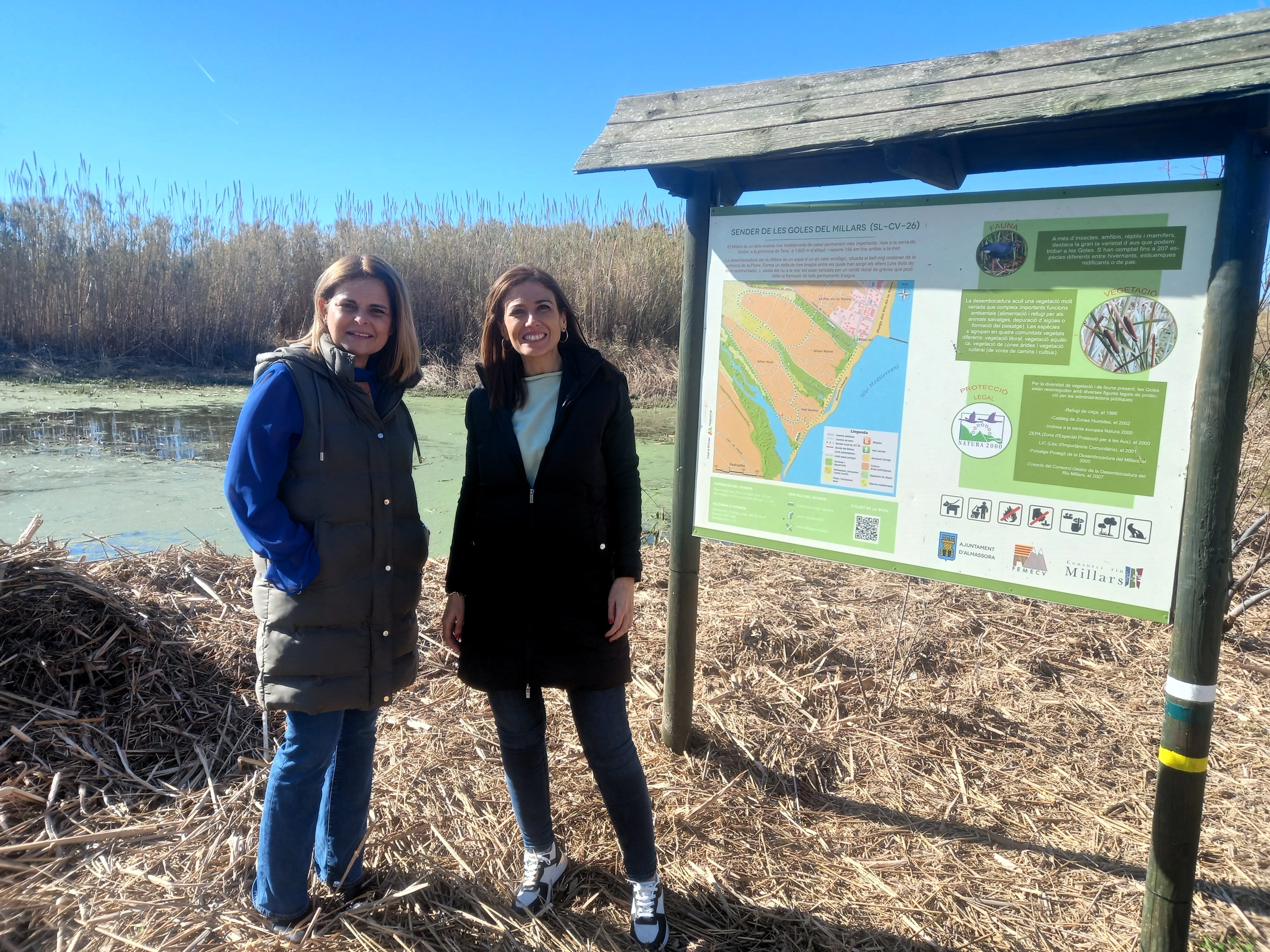 Almassora revalida el reconocimiento de Sendero Azul en la desembocadura del Millars