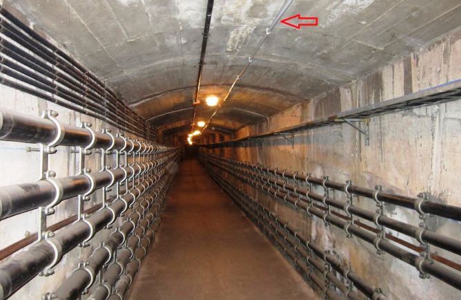 La fletxa vermella indica els cables que tenen els sensors