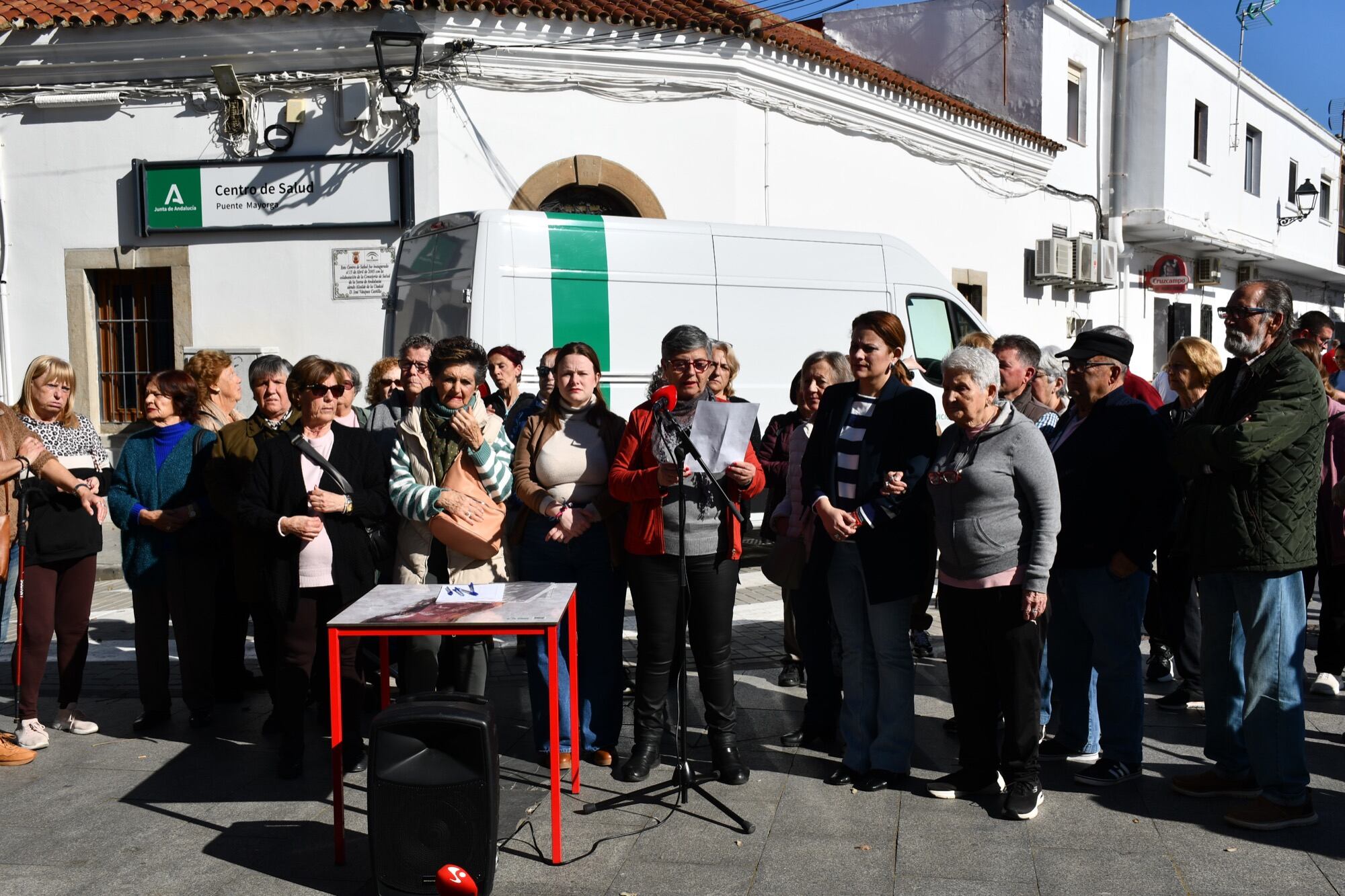 Un momento de la concentración