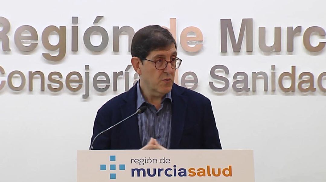 Manuel Villegas durante la comparecencia de prensa