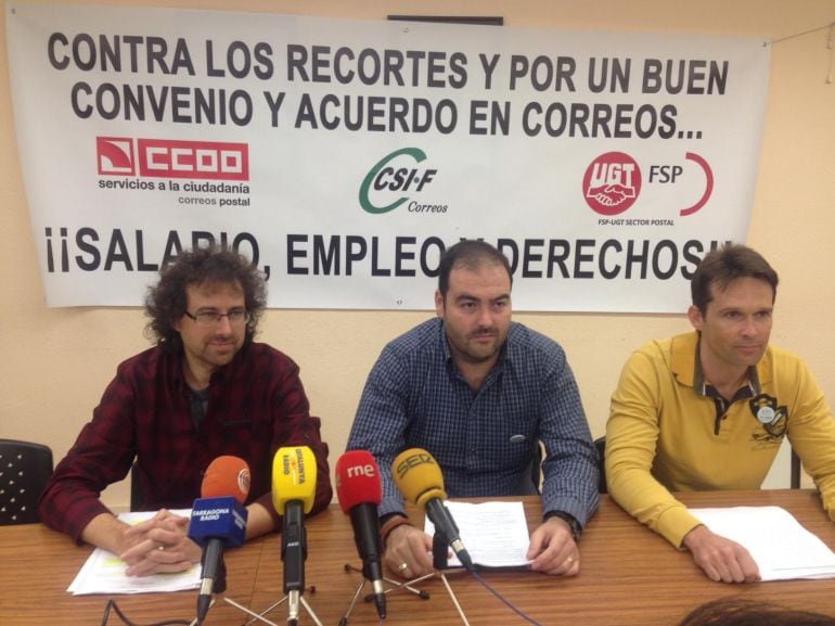 Representants sindicals de Correus a Tarragona