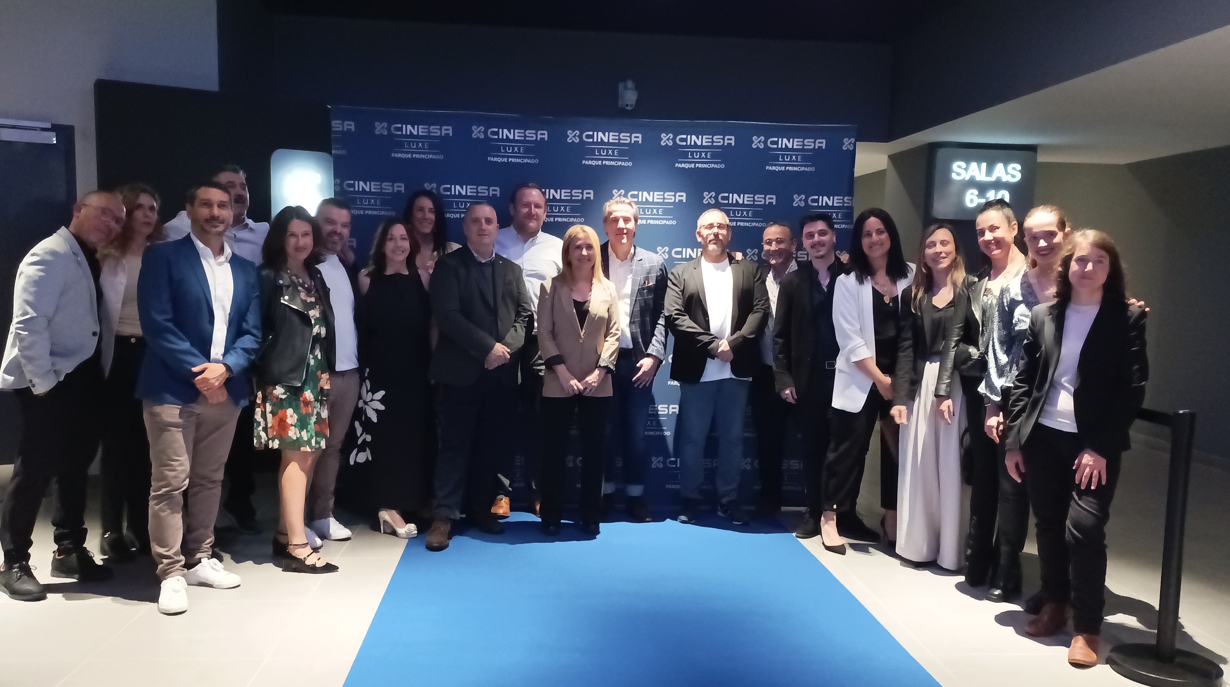 Equipo Cinesa Luxe en la presentación de las nuevas salas de Parque Principado