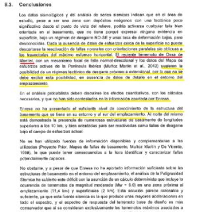 Una de las conclusiones del informe de URS