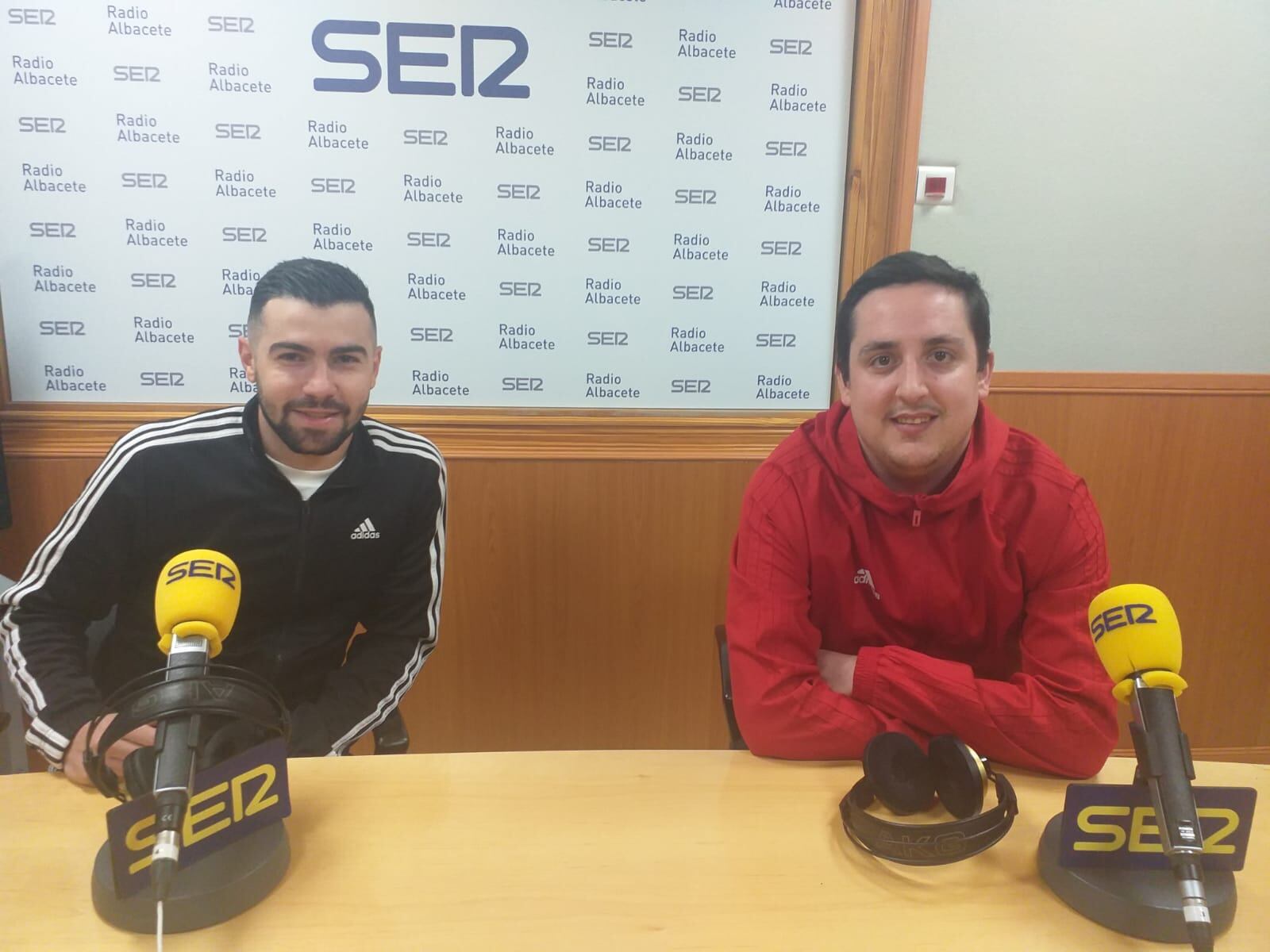 &#039;Chino&#039; y Alberto Pérez, en Radio Albacete
