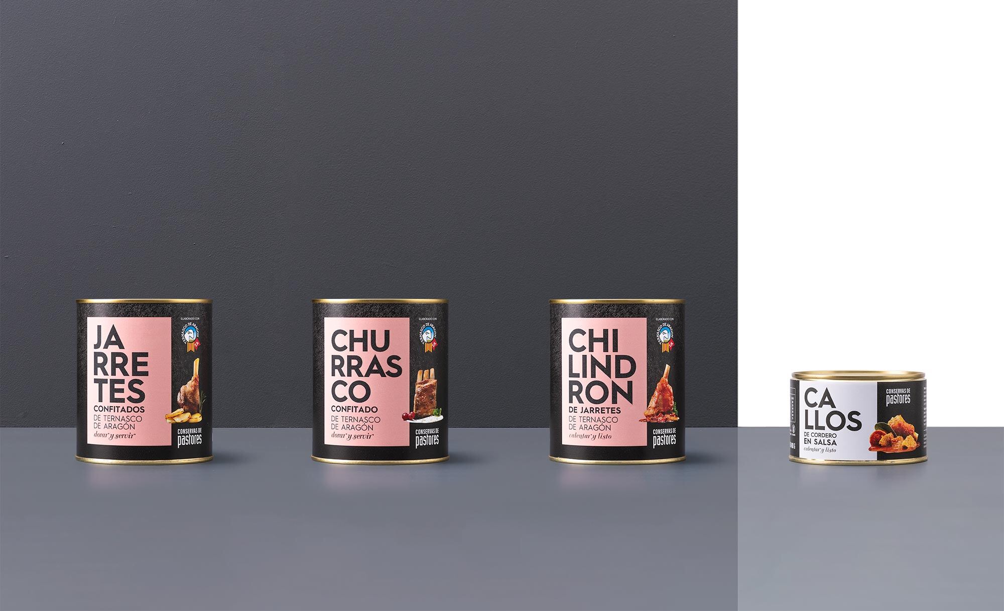 Gama de productos en conserva de Ternasco de Aragón
