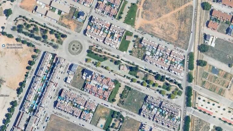 Zona donde se sitúan las parcelas