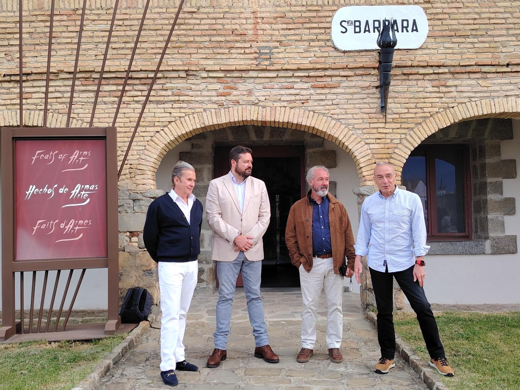 Este lunes, el director de la Ciudadela, el director del audiovisual y algunos actores presentaban la cinta a algunos asistentes