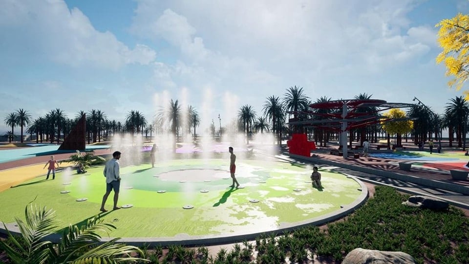 Infografía de parte del proyecto de reforma del Parque Temático de Arrecife, capital de Lanzarote.