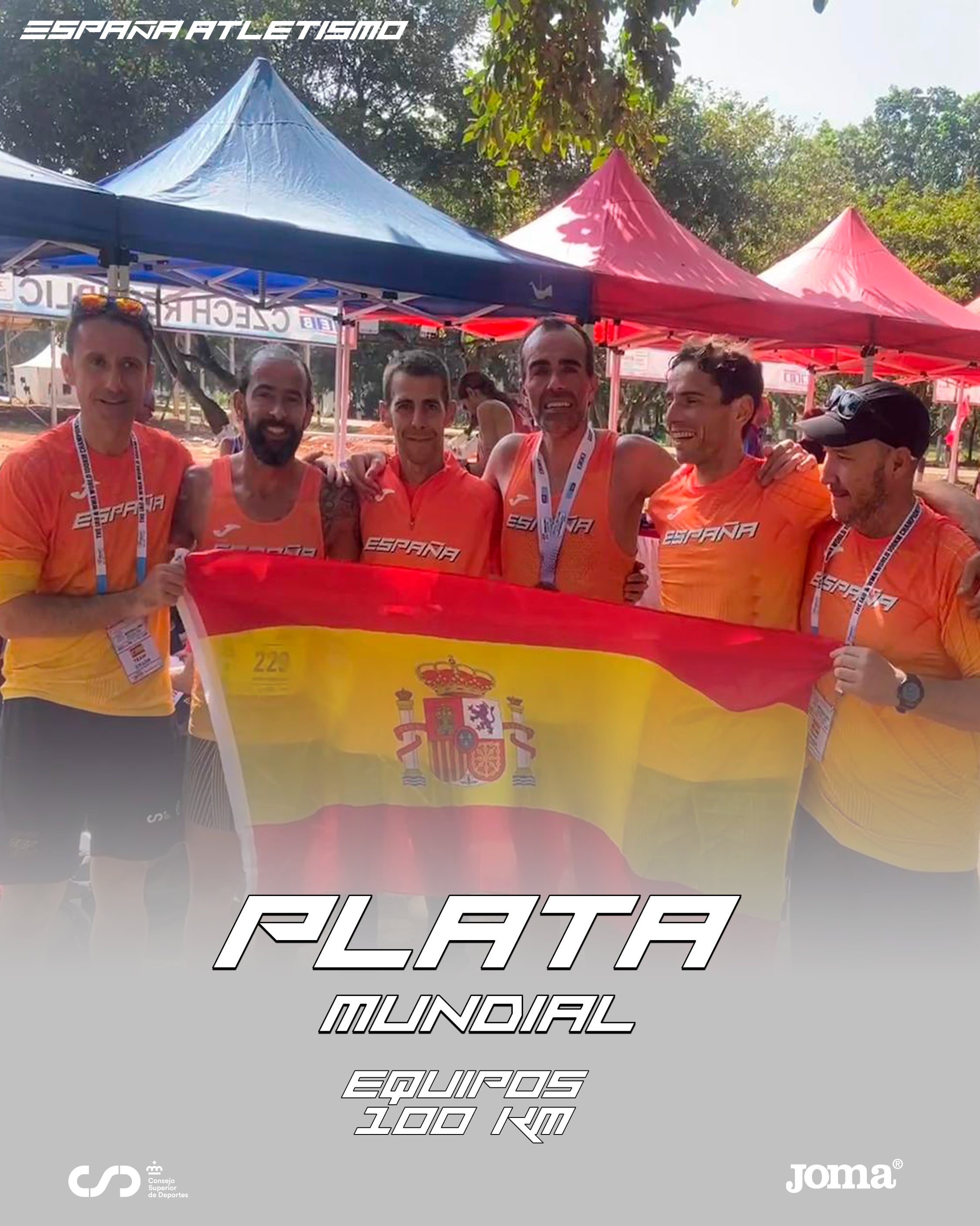 Plata mundial en 100km