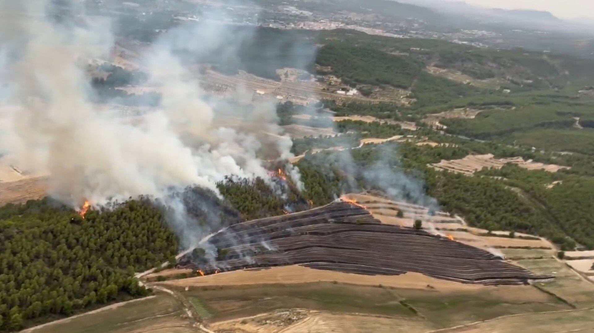 Incendios en la Región de Murcia que han dejado más de 30 hectáreas quemadas.