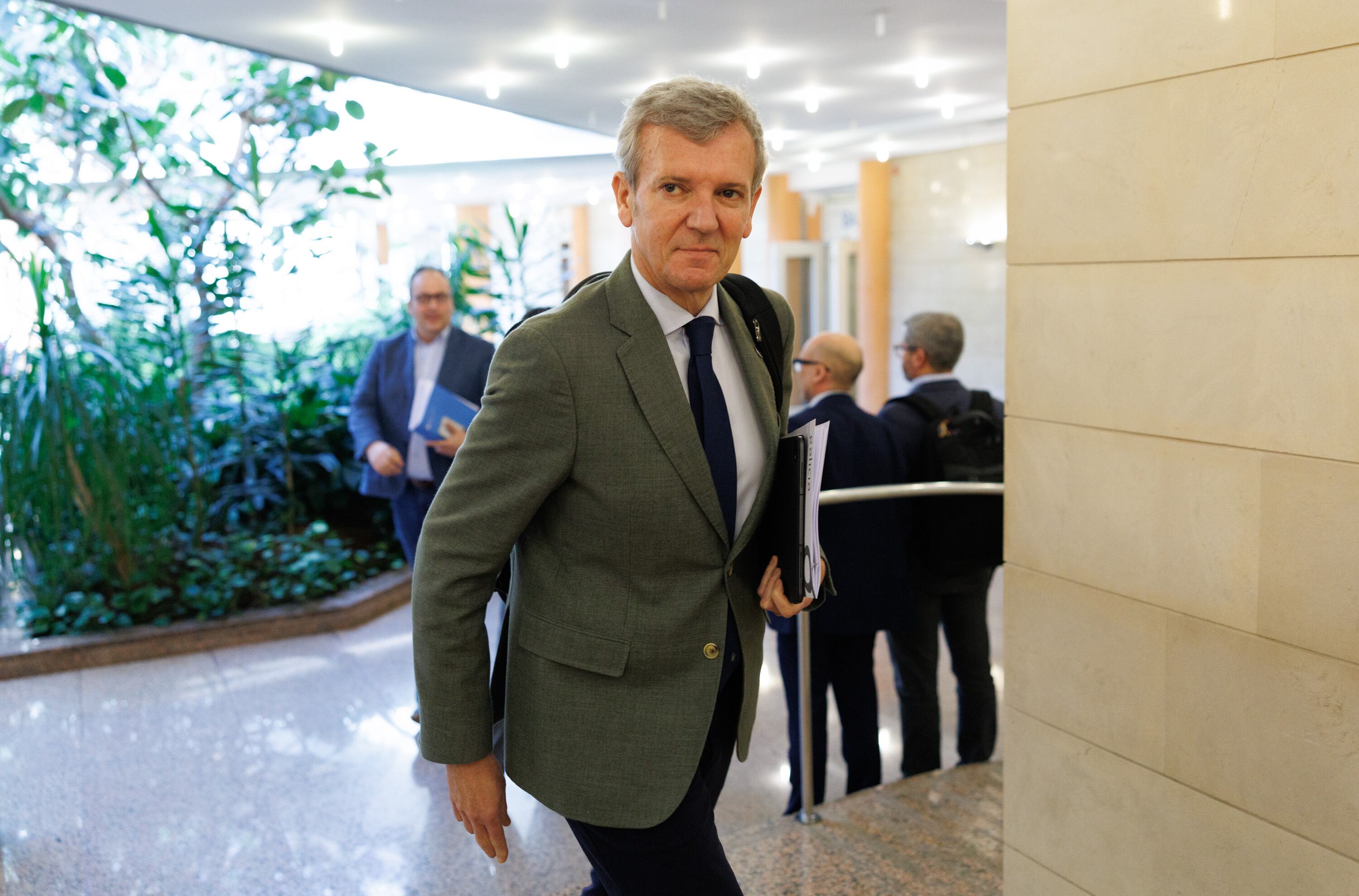 O titular do Executivo galego, Alfonso Rueda, preside a reunión do Consello da Xunta. Sala do Consello, 23/02/26.