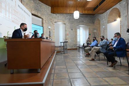 Intervención de Raúl Caro, alcalde de Linares, en la presentación de los Campeonatos de España de Ajedrez. 