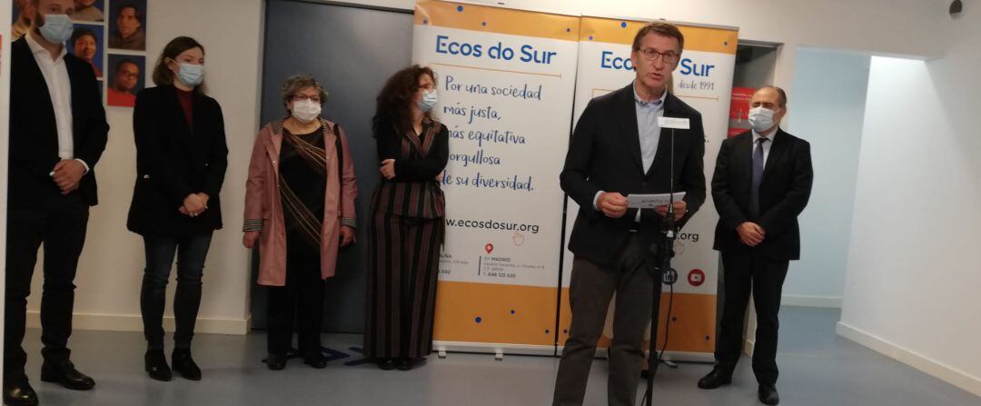 Feijóo na ONG Ecos do Sur