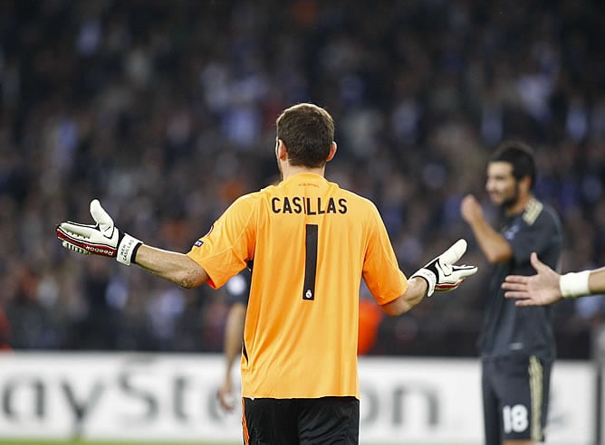 Casillas, en el partido europeo ante el Zúrich