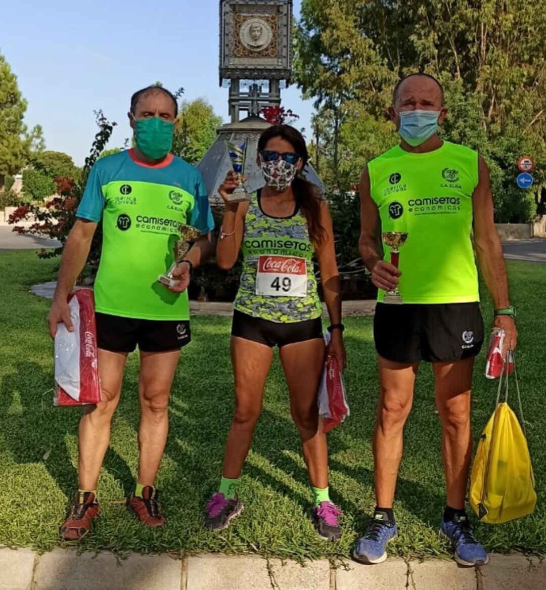 Rubén Andres (I), Ana Badillo y Jose Ferris en El Campello