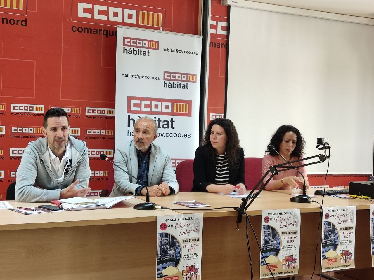 CCOO campaña para alertar sobre la Silicosis