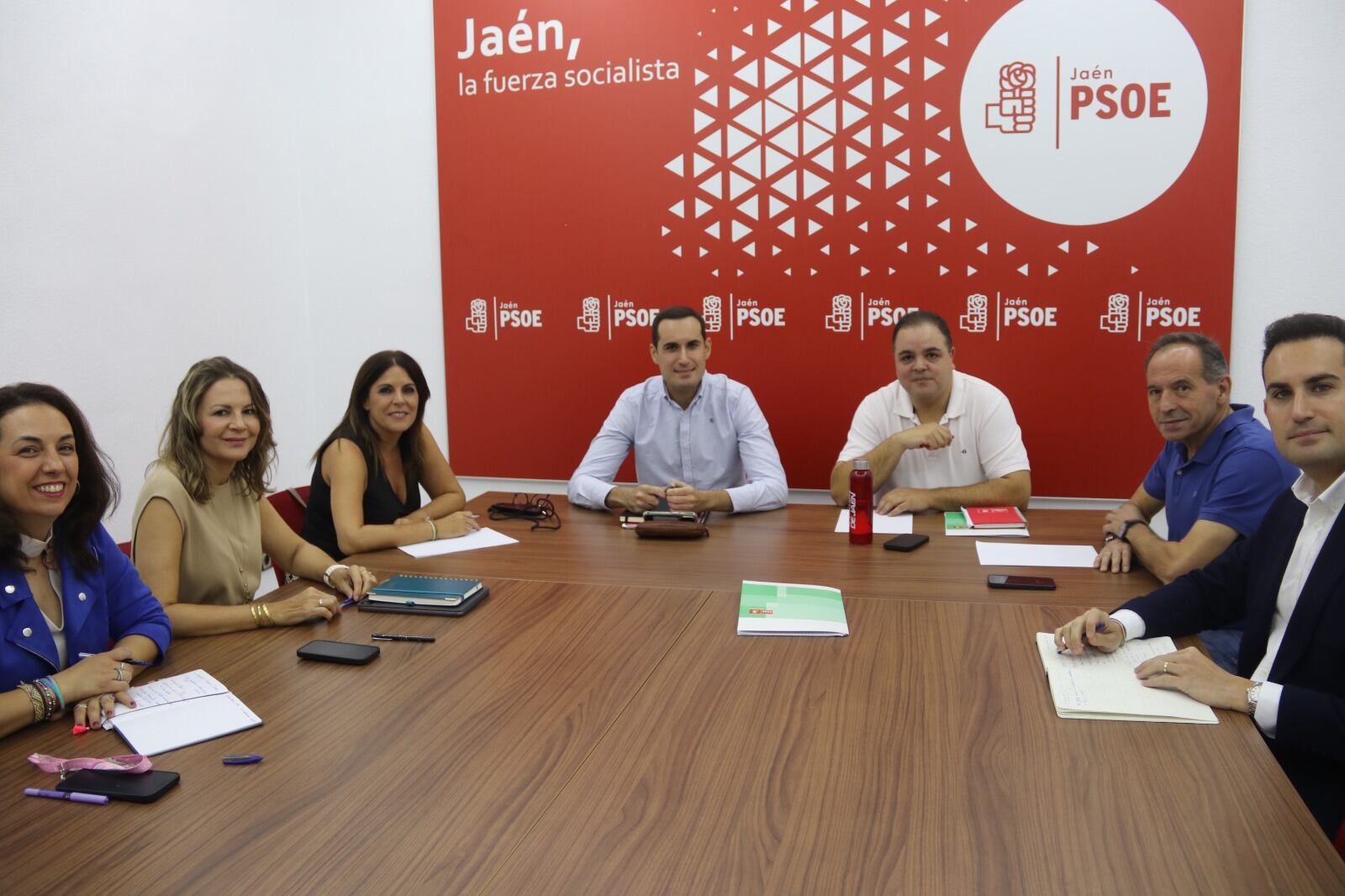 Reunión de los parlamentarios del PSOE celebrada este lunes.