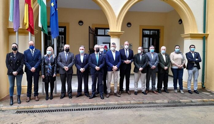 Un momento de la visita