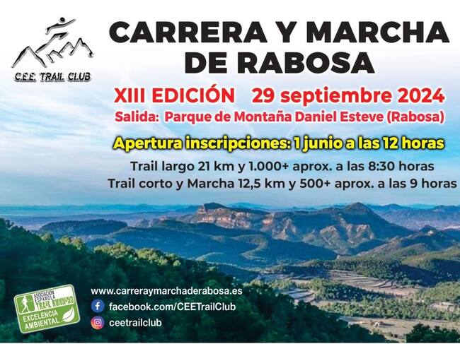 Cartel anunciador de la prueba