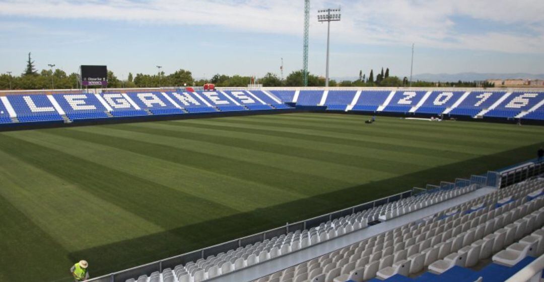 El Estadio de Butarque, preparado para la vuelta del fútbol