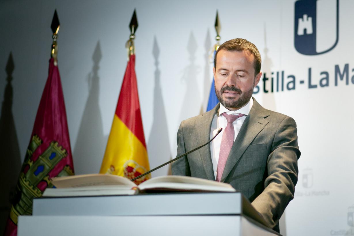 José Luis Escudero el día de su toma de posesión