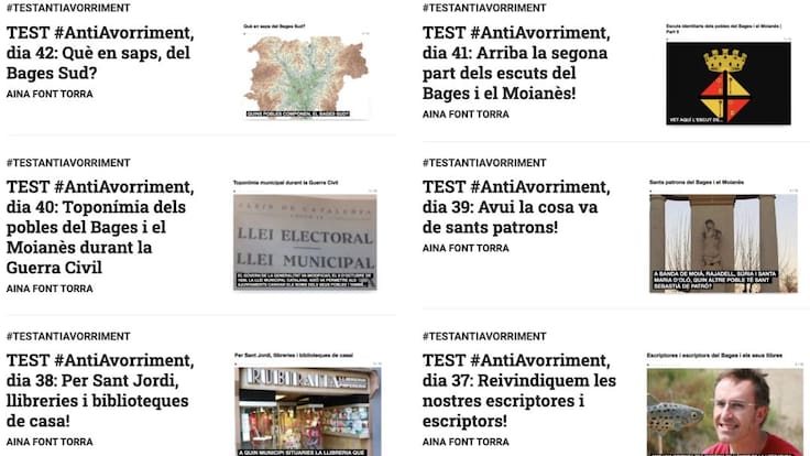 Tests AntiAvorriment sobre el Bages i el Moianès