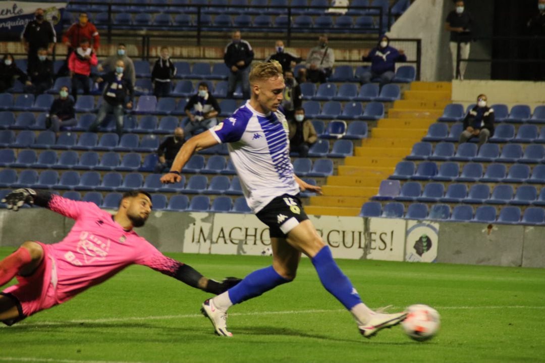 Manu Garrido, jugador del Hércules CF