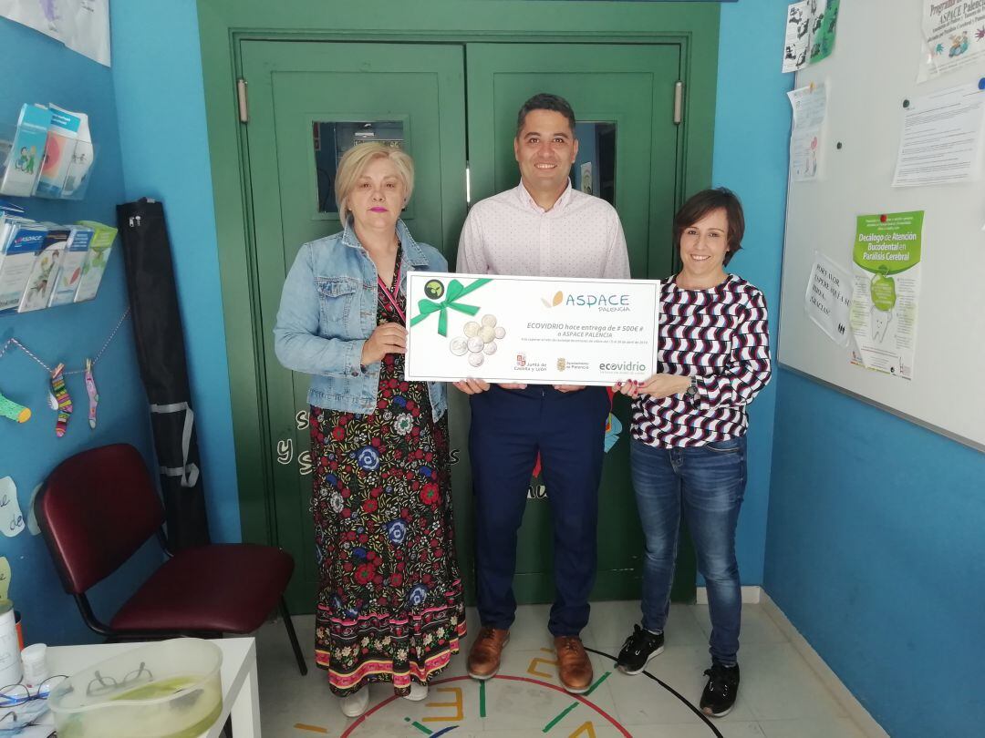 ASPACE Palencia recibirá 500 euros de Ecovidrio