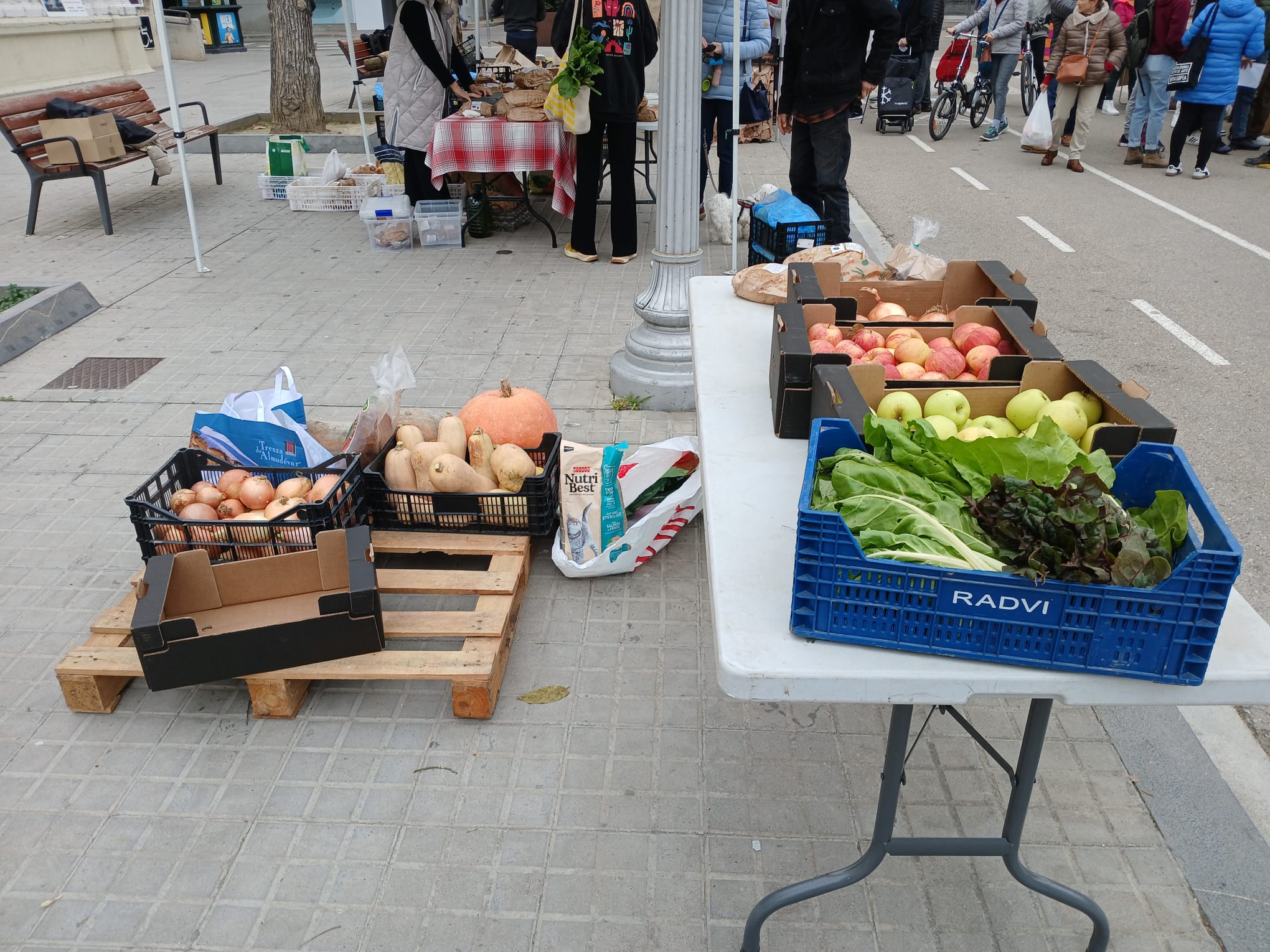 Productos donados para Valencia en el Mercado Agroecológico