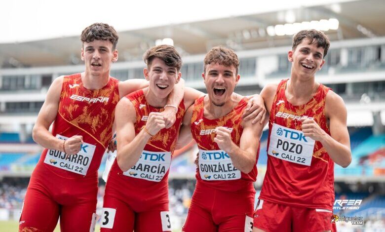 El relevo 4x400 metros en Cali