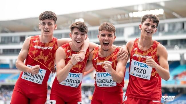 El relevo 4x400 metros en Cali