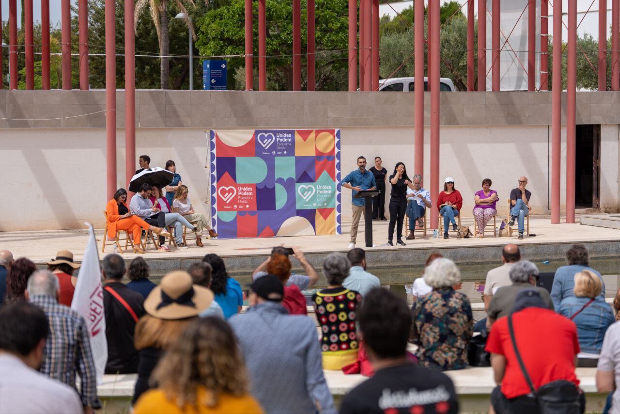 Acto de presentación de los candidatos de Unides Podem - Esquerra Unida celebrado en la UA