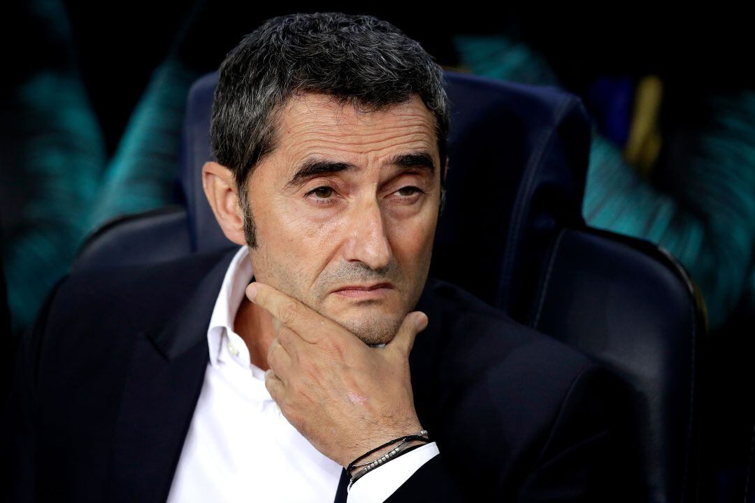 Ernesto Valverde, entrenador del Barcelona