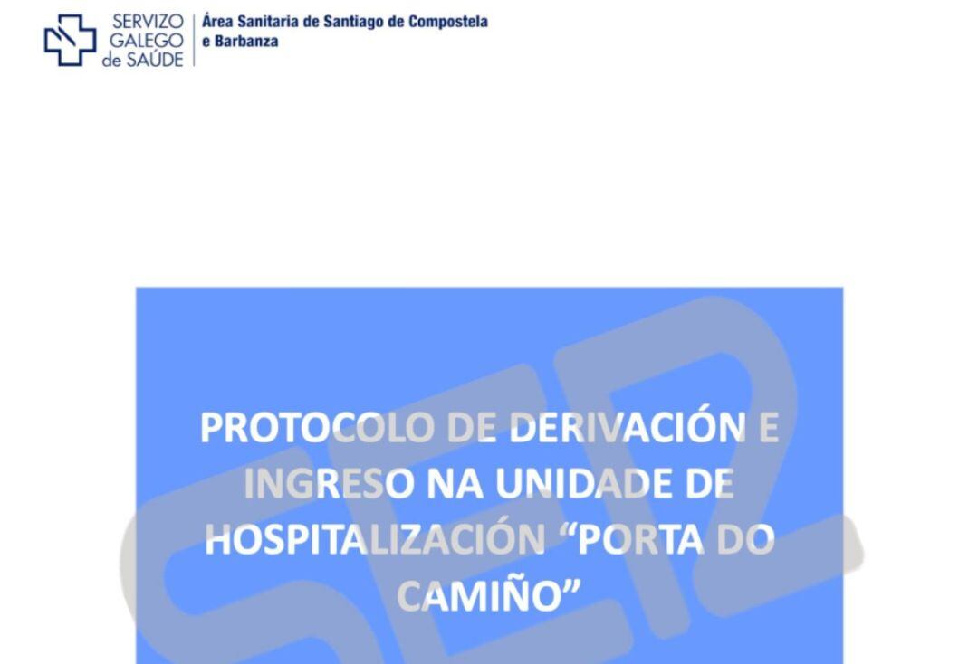 Protocolo de derivación del hospital.