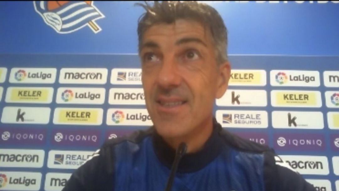 Imanol comparece en Zubieta antes de viajar a Sevilla