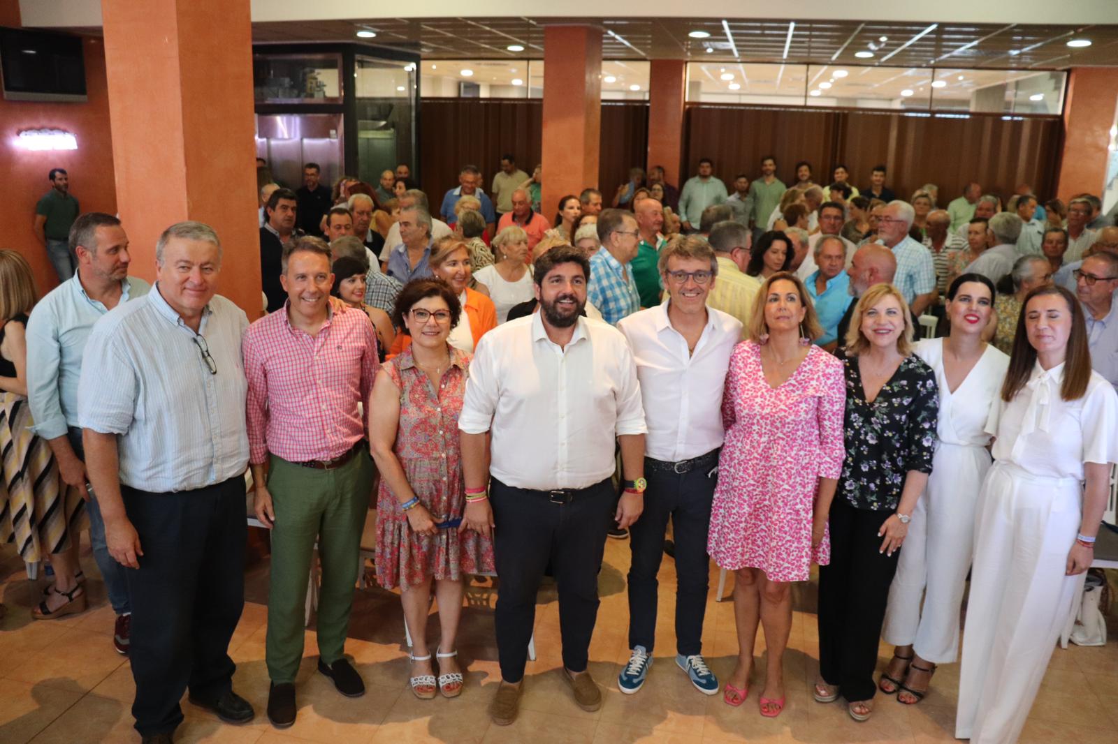 Fernando López Miras durante un acto de campaña para el 23J en Lorca