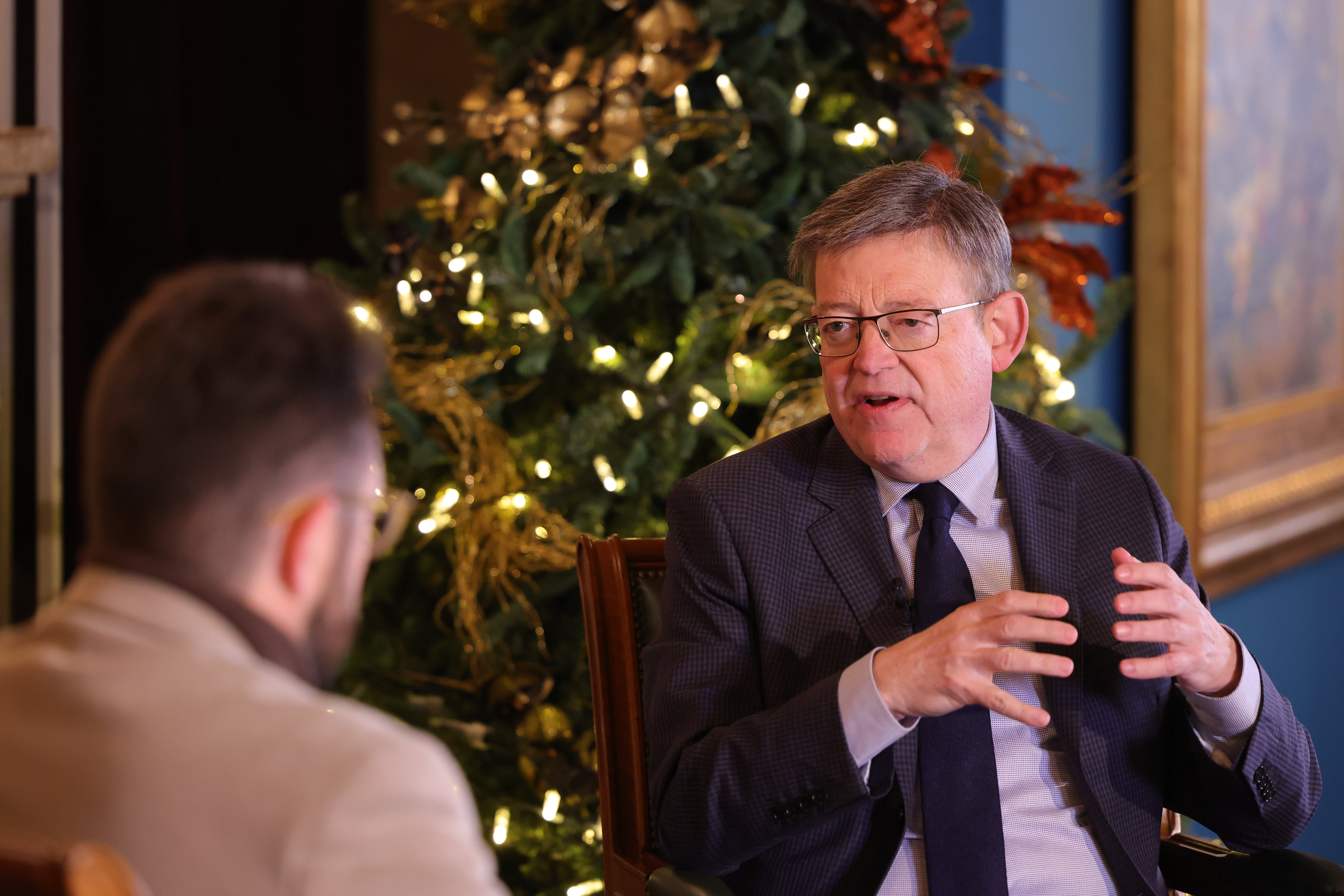 El president de la Generalitat, Ximo Puig en la entrevista del día de Navidad de la Cadena SER