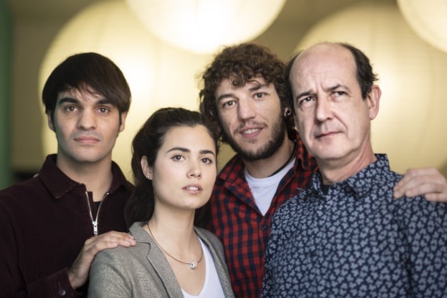 Eneko Sagardoy (Gorka), Loreto Mauleón (Arantxa), Jon Olivares (Joxe Mari) y Mikel Laskurain (Joxian)