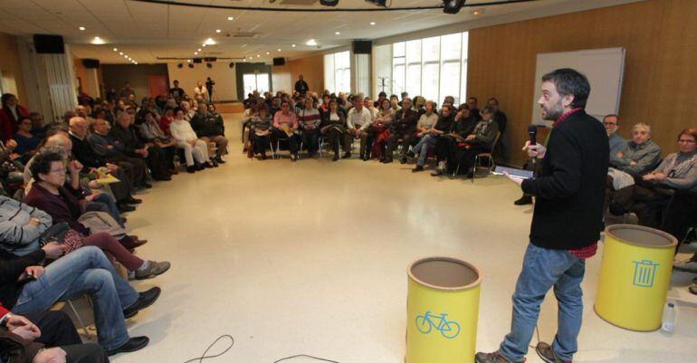 Xulio Ferreiro en en el centro cívico de San Diego 