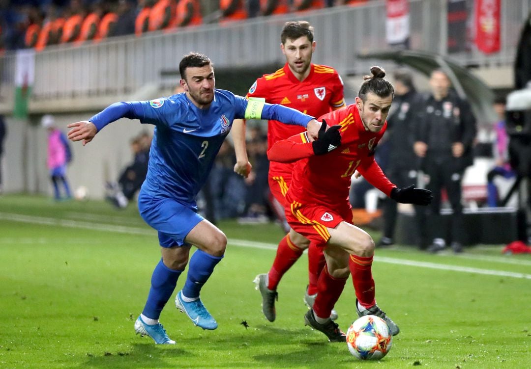 Bale, en el partido frente a Azerbaiyán