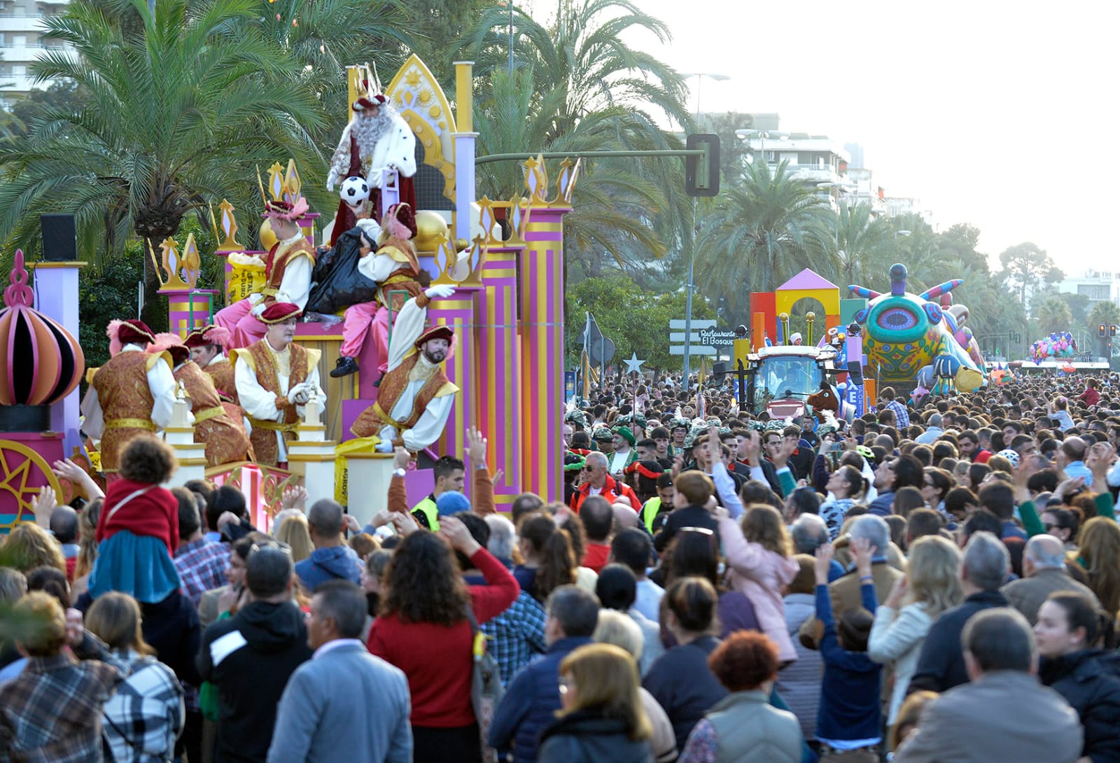 Melchor en la cabalgata de Reyes de Jerez