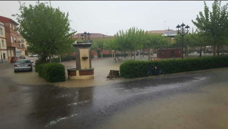 Inundaciones en Villarramiel (Palencia)